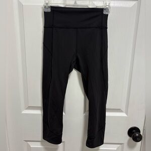 Lululemon Black High-Waisted Crop Leggings
